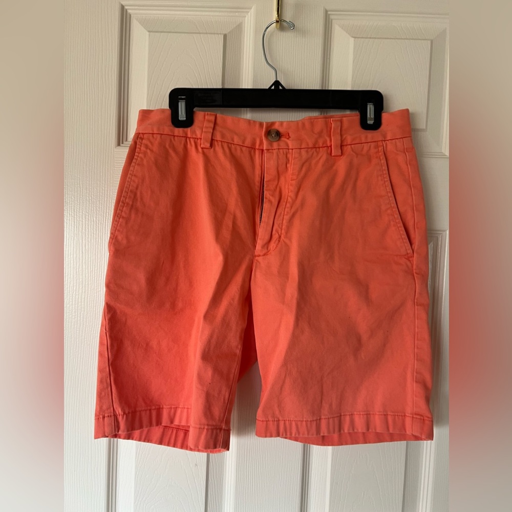 vineyard vines orange khaki shorts - 30 waist